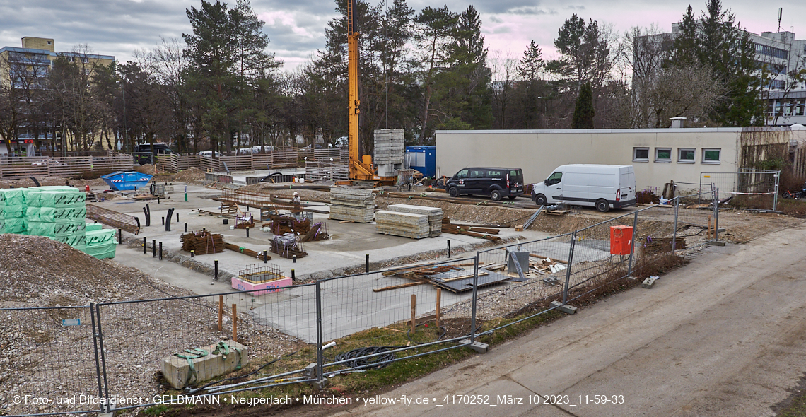 10.03.2023 - Baustelle Zum Haus für Kinder in Neuperlach